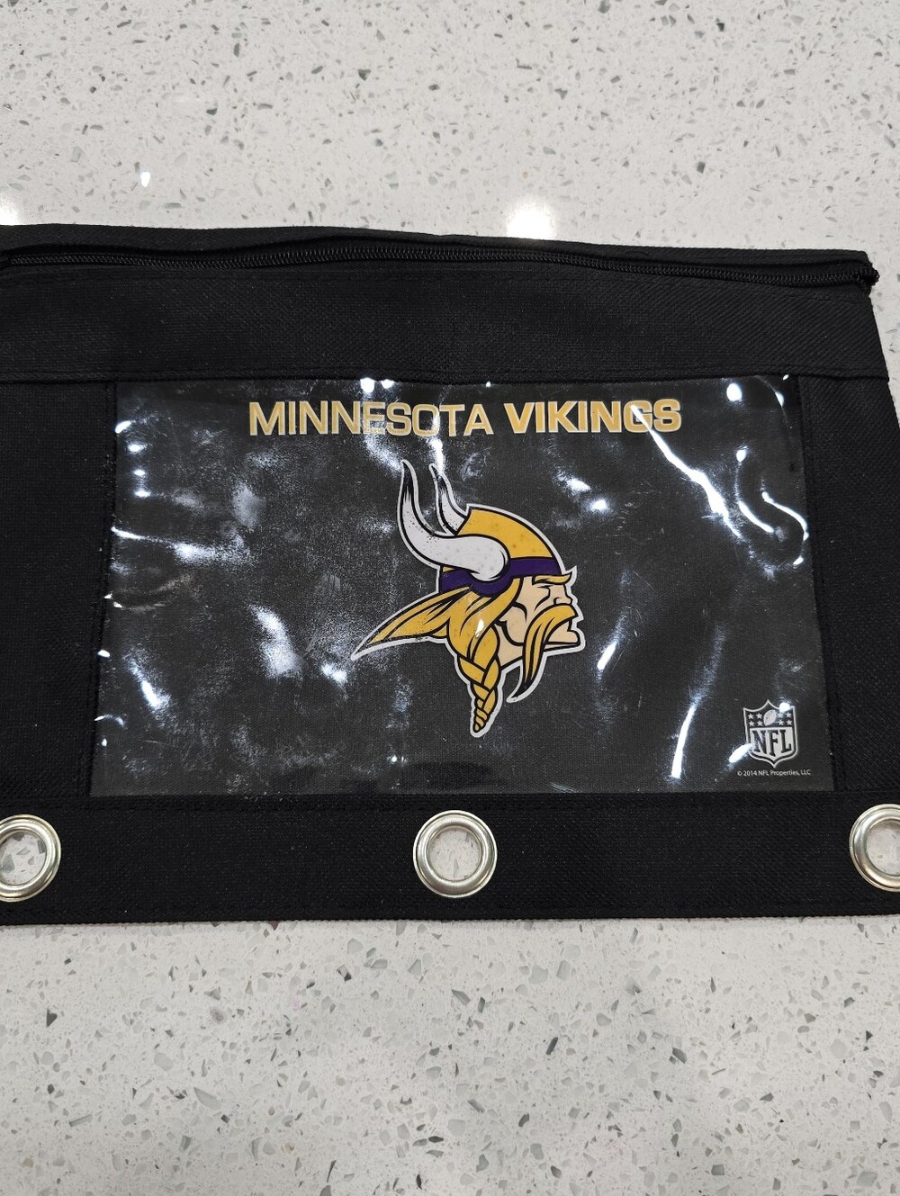 Minnesota Vikings NFL Zippered Pouch with Clear Window